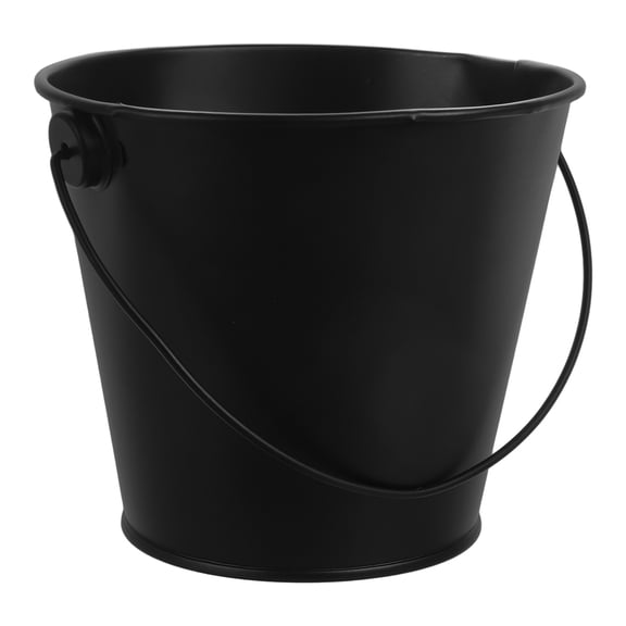 Pawsdot Heat-Resistant Tinplate Grill Oil Bucket, Black, Smoke-Reducing, Easy-Store