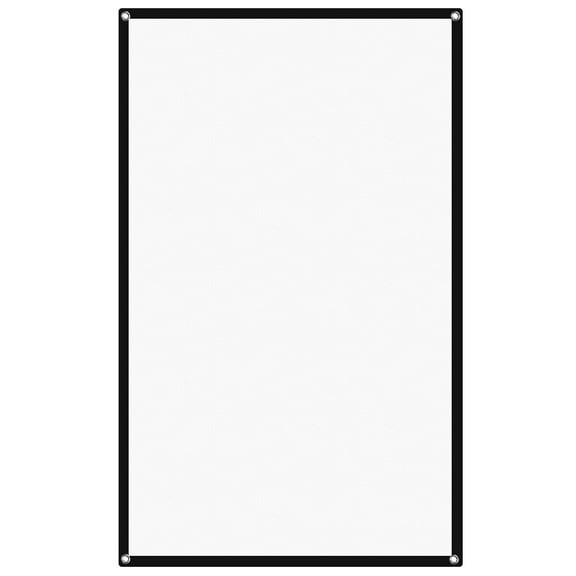 Pawsdot Folding Portable Projector Screen White with Easy Installation for Home Theater and Gaming
