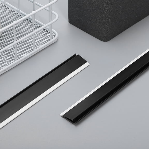 Pawsdot 2Pcs Dustpan Replacement Plastic Edge p with Soft Pressure Bar for Easy Corner Cleaning