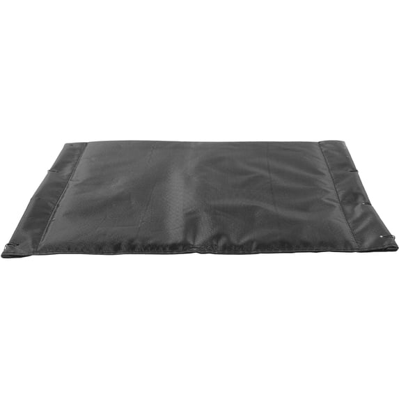 Pawsdot Black Oxford Cloth Wheelchair Seat Cushion with Detachable Middle Pad for Comfortable Seating