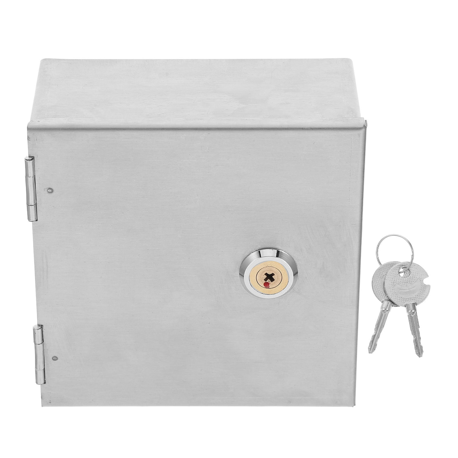 Pawsdot Plated Silver Outdoor Electrical Junction Box with Protective Cover and Lock for Safe Socket Use
