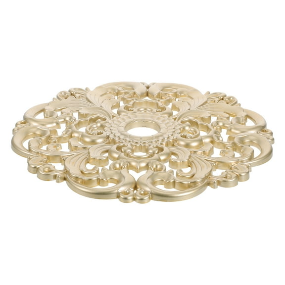 Pawsdot Elegant Golden Ceiling Medallion Intricate Carvings for Indoor Decor