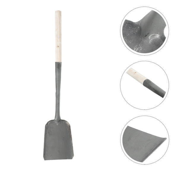 Pawsdot Fireplace Ash Shovel Multi-Functional Wooden and Iron for Home Use