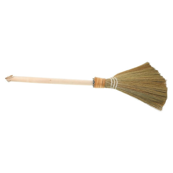 Pawsdot Mangrass Broom Natural Corn Whisk Soft Bristles for Indoor Outdoor Cleaning