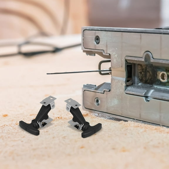 Pawsdot 2Pcs Car Hood Catch with Rubber T Handle Easy Installation Black