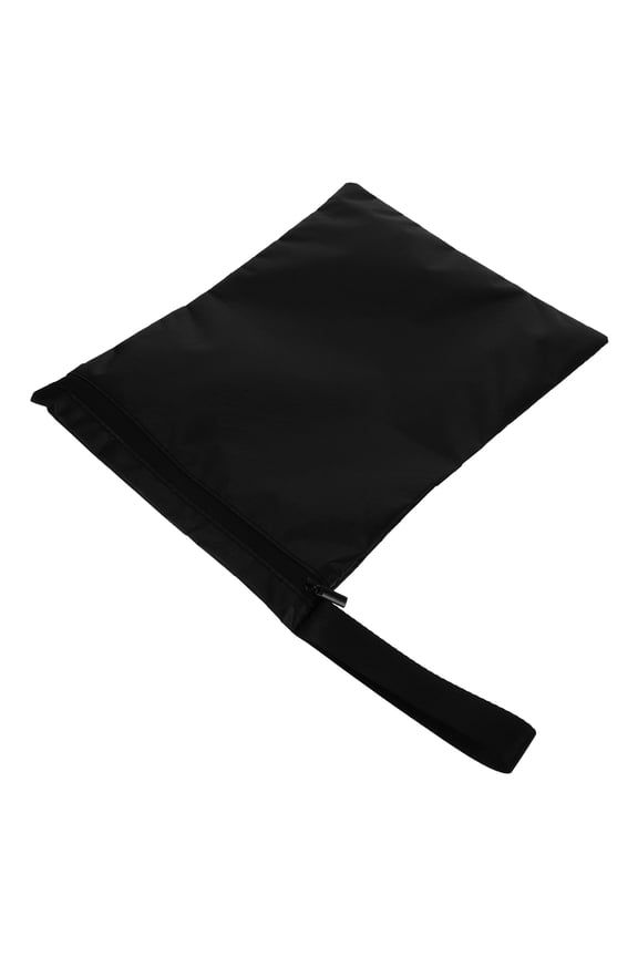 Waterproof Storage Bag Waterproof Zipper Pouch in Black Portable Organizer for Raincoat Travel 1Pcs