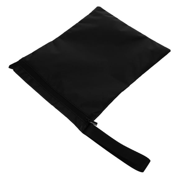 Pawsdot Waterproof Storage Bag Waterproof Zipper Pouch in Black Portable Organizer for Raincoat Travel 1Pcs