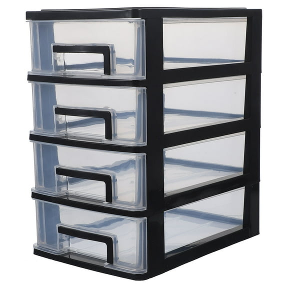 Pawsdot Storage Box Black Multi-Deck Drawers for Desktop Item Organization