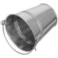 thumbnail image 1 of Pawsdot Galvanized Steel Metal Bucket Small Bucket Silver Storage 1Pcs, 1 of 8