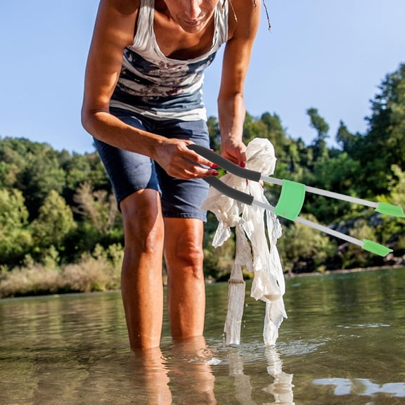 Pawsdot Aluminum Alloy Garbage Grabber Reusable Tong for Outdoor Cleaning