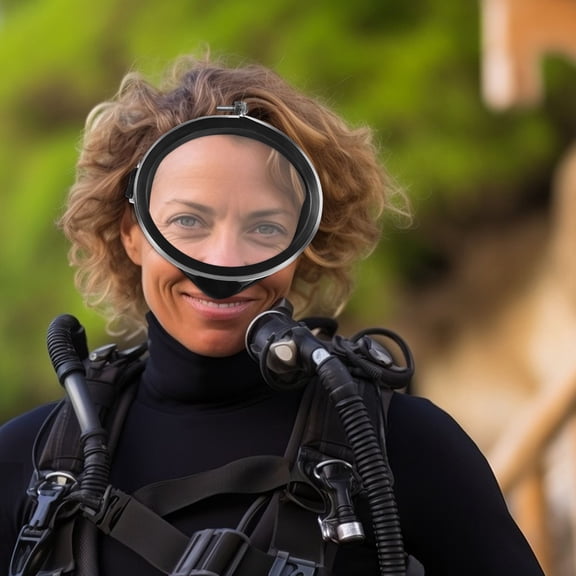 Pawsdot Silicone Diving Goggle Black Anti-Fog Wide-Field for Outdoor Use