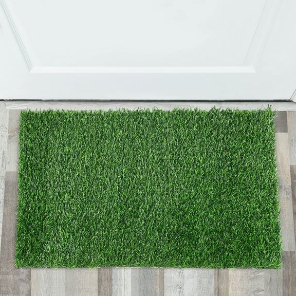 Pawsdot Waterproof Door Mat Grass Outdoor Entry Rug Green 1Set