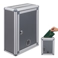 thumbnail image 1 of Pawsdot Small Grey Aluminium Alloy Mailbox with Lock Storage Box, 1 of 8