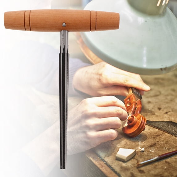 Pawsdot Peg Shaver for Guitar and Violin Use High Strength Steel Tool with Wooden Handle Multi Color