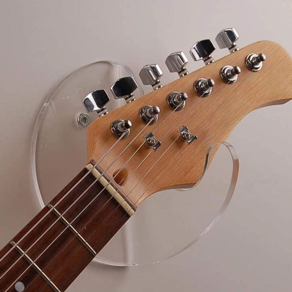 Pawsdot 1Set Acrylic Guitar Hook Hanger Wall Mounted Stand for Bass and Acoustic Guitar