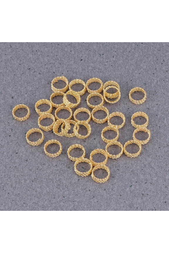 30Pcs Golden Dreadlock Cuffs Hair Accessories for Easy and Damage Free Hair Extensions