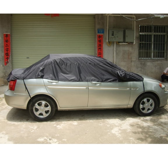 Pawsdot Convertible Car Cover Protector Waterproof Black Sunscreen and Rainproof