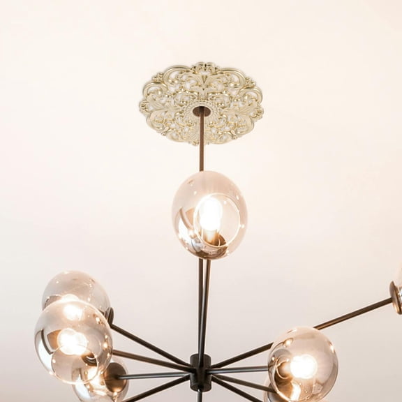 Pawsdot Ceiling Decoration Golden PS Round Medallion Frames Ceiling Lights for Indoor Decoration 1Set