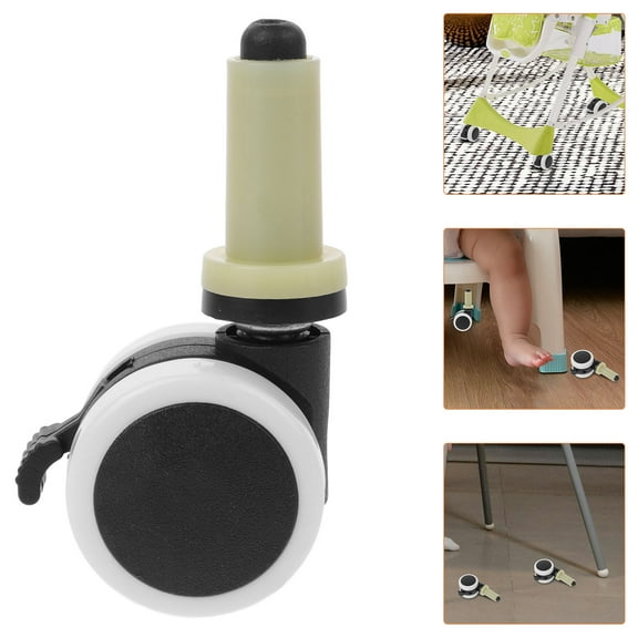 Pawsdot High Chair Casters Multi-Color Plastic for Easy Movement and Turning 4Pcs