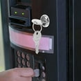 thumbnail image 1 of Pawsdot Plated Silver Vending Machine Key Metal Plastic for Enhanced Security 1Set, 1 of 1