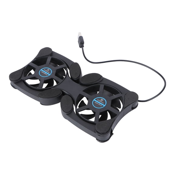 Pawsdot Black Portable USB Laptop Cooling Pad with Strong Heat Dissipation Foldable Design