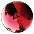 thumbnail image 1 of Pawsdot Red Stainless Steel Gazing Ball for Outdoor Garden Decoration, 1 of 8
