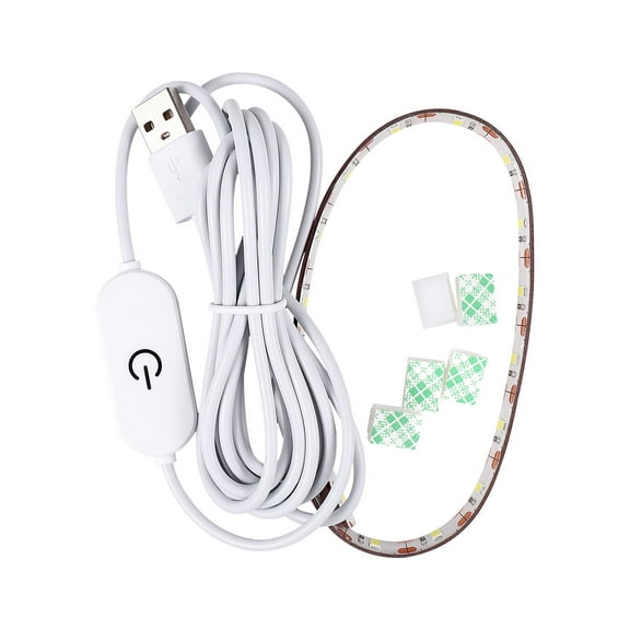 Pawsdot USB Powered White LED Light Rope with Self Adhesive for Sewing Machine and Cabinet Lights