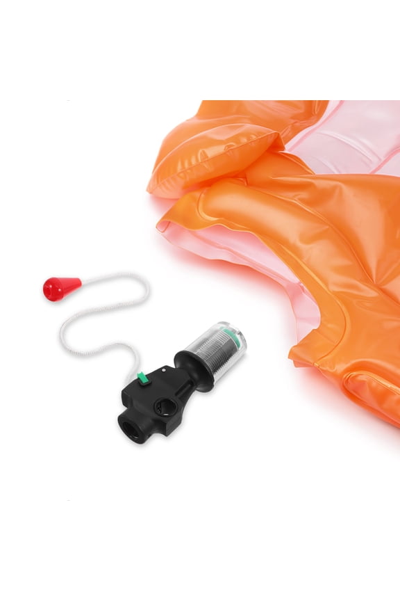 Life Vests Inflator Accessory, Black, Durable Plastic, Automatic, Portable, Safe