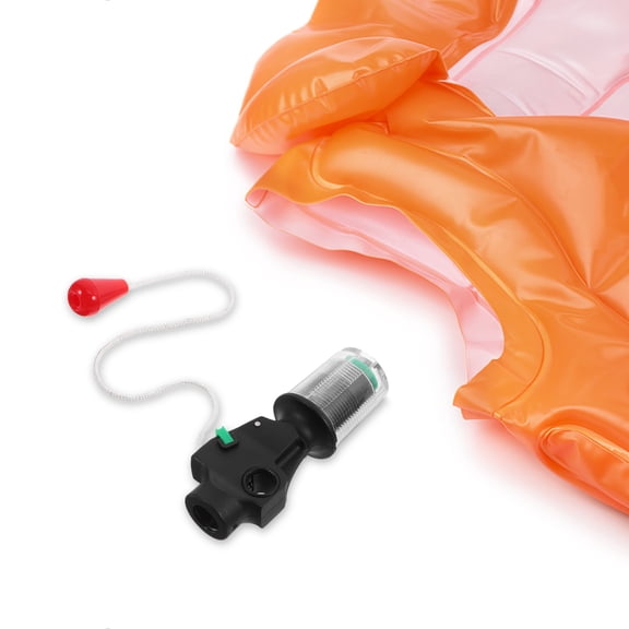 Pawsdot Safety Inflator Gadget Vehicle Life Jackets Black Plastic Portable Design 1Pcs