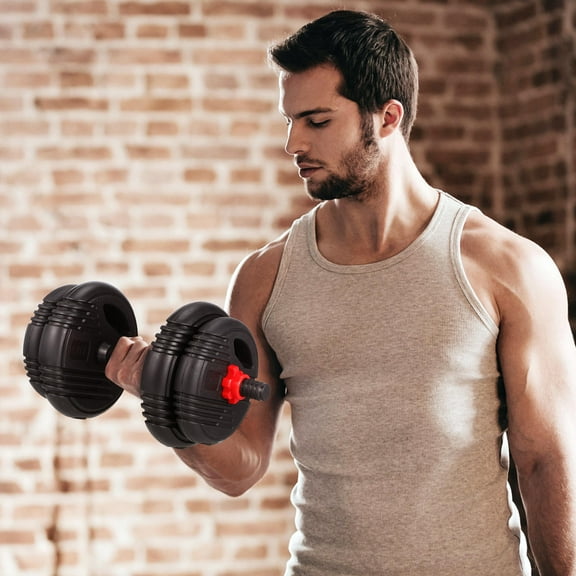 Pawsdot Dumbbell Handle Black for Various Exercises and Strength Workouts 2Pcs