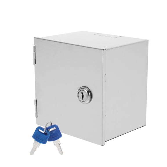 Pawsdot Stainless Steel Socket Protection Box Outdoor Electrical Outlet Cover Silver