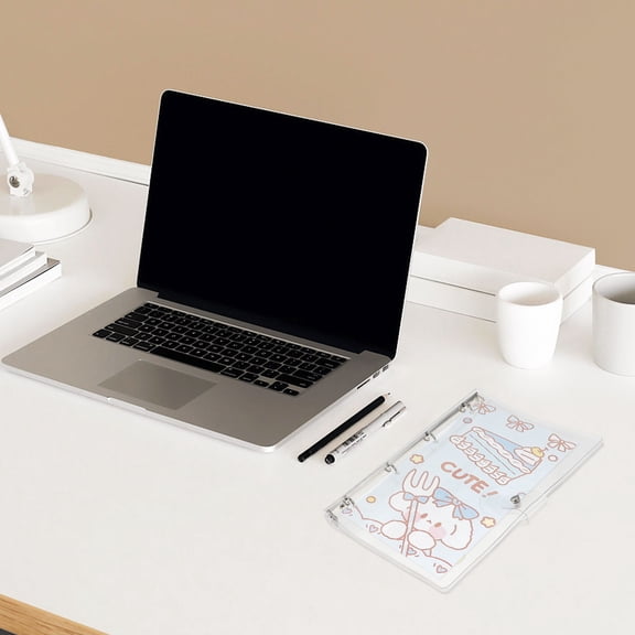 Pawsdot Plastic Clear Notebook Shell Binder Cover A4 Loose Leaf Planner Journal Protector