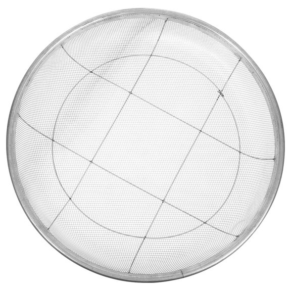 Pawsdot Home Use Plated Silver Iron Soil Sifter for Gardening and Sifting Tasks