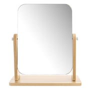 Pawsdot Stylish Beige Swivel Makeup Mirror for Desktop Use Safe Durable Material