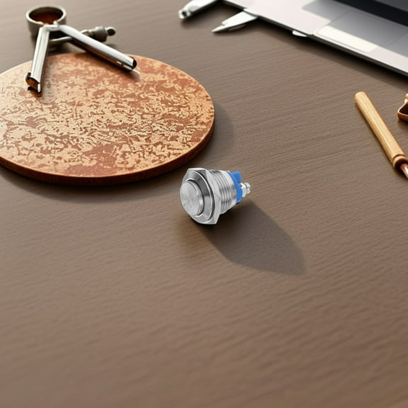 Pawsdot Self-Locking Metal Push Button Switch Assorted Color for Home Electrical Components