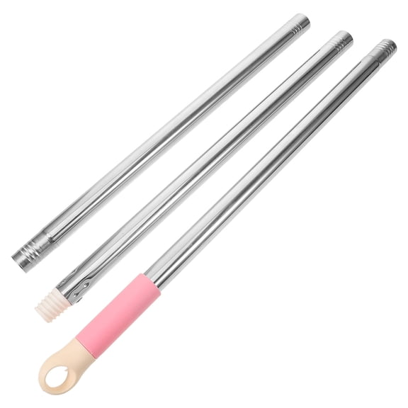Pawsdot 1Set Adjustable Three Section Mop Handle Replacement Pole with Stainless Steel and Plastic for Home Use
