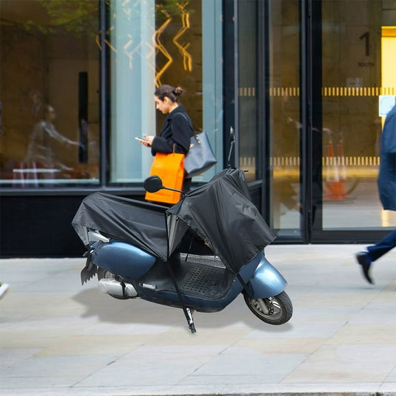 Pawsdot Scooter Rain Cover Black Oxford Fabric Weatherproof Outdoor Use