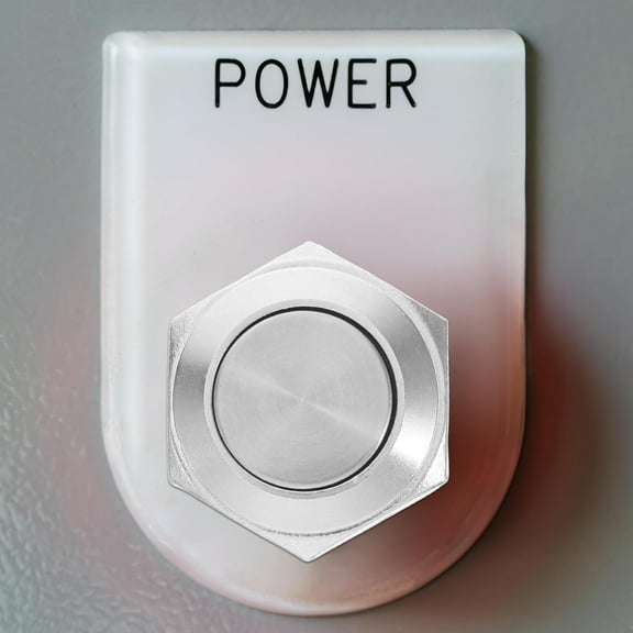 Pawsdot Metal Button Switch Self-Locking Assorted Color for Home Use