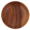 thumbnail image 1 of Pawsdot Wood Plate Light Brown Versatile for Home Use Condiment Containers, 1 of 8
