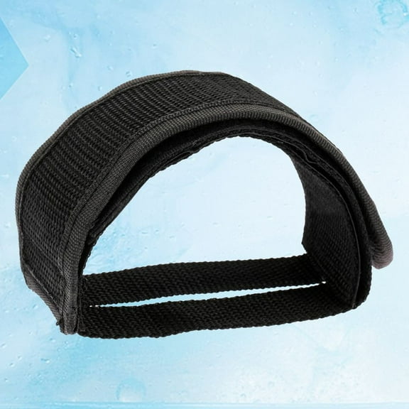 Pawsdot Black Nylon Fully Adjustable Bike Toe Clip Straps for Fixed Gear and Mountain Bikes