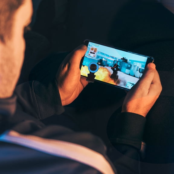 Pawsdot Mobile Game Controller with Dual Triggers Clip for Cell Phones Portable Gaming Grip