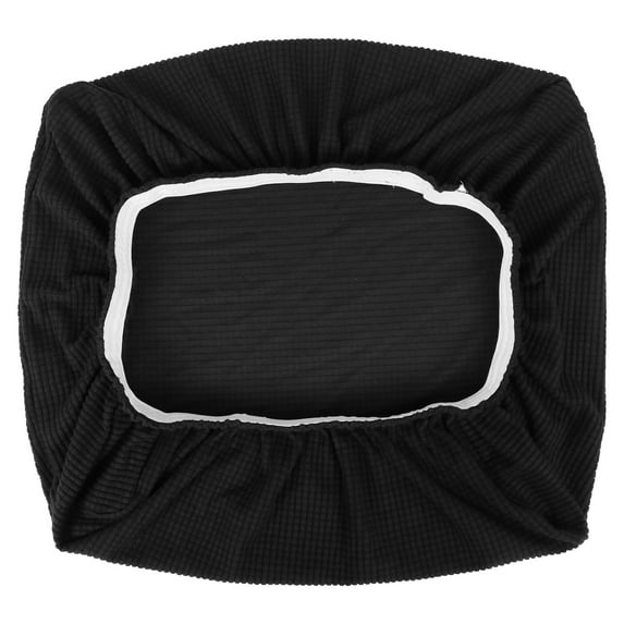 Pawsdot Simple Black Polyester Piano Stool Cover Attractive and Easy to Use