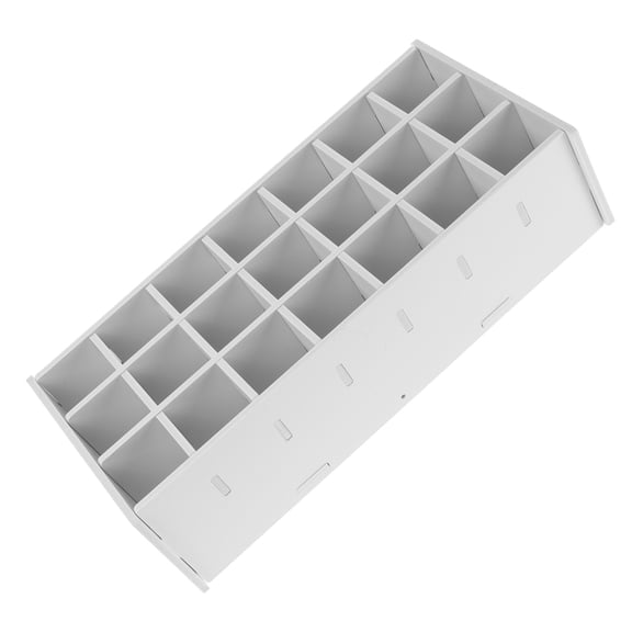 Pawsdot White Wooden Paint Storage Stand for Organizing and Displaying Pigments