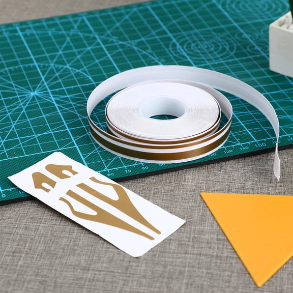 Pawsdot Golden Car Body Sticker Pinstripe Tape with Permanent Adhesive PVC Material