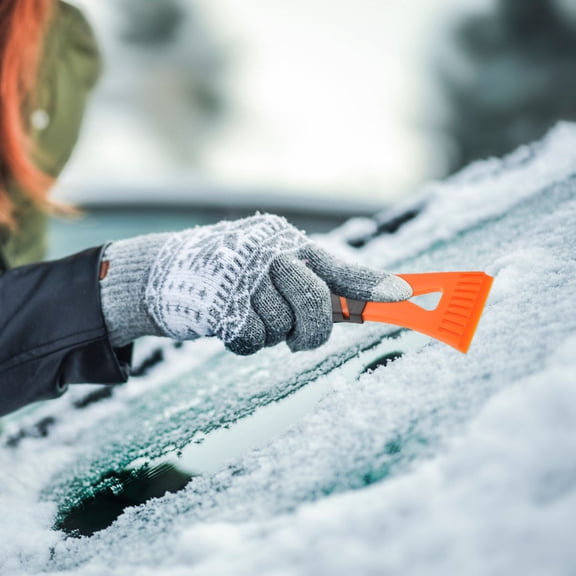 Pawsdot 2Pcs Frost Removal Scraper Multi Color Ice Scraper for Car with Safe Shovel Protecting Glass
