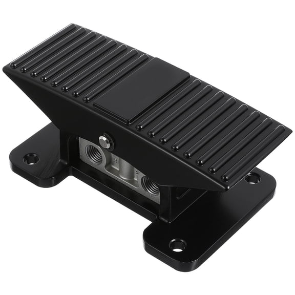 Pawsdot Pneumatic Foot Pedal Valve Black Zinc Alloy for Machine Control