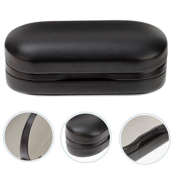 Pawsdot Womens Eyeglass Cases Double Eyeglass Case Black Pu 1Pcs Back to School