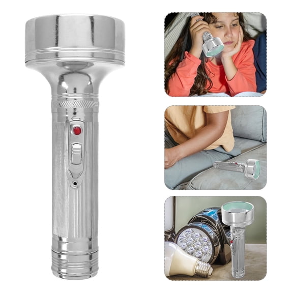 Pawsdot Retro Flashlight Timeless Torch Antique Metal Sturdy Decorative Light