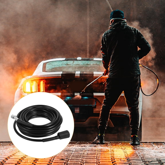 Pawsdot Black PVC High Pressure Hose for Sink and Cold Water Power Washers