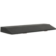 Pawsdot Black Rubber Ramp Mat for Home Entry Ramp for Sweeping Robot Use